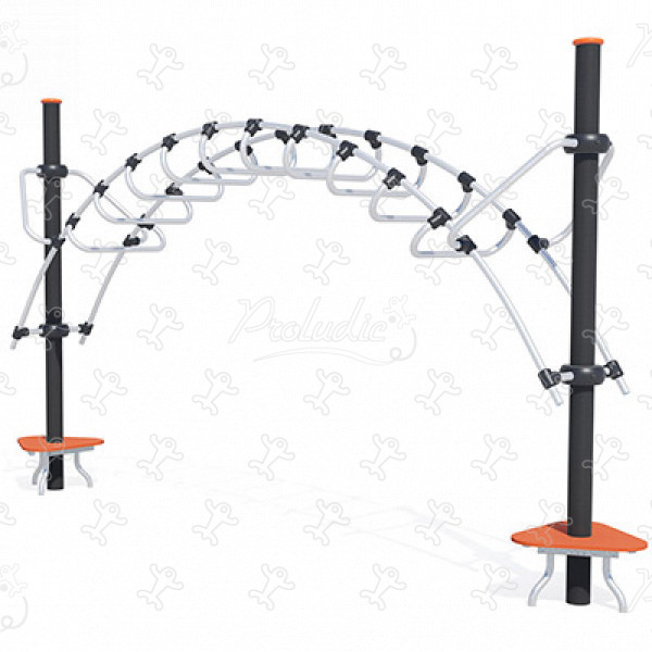 Monkey bar archway J5908® playgrounds acti’fun acti’ninja image 3d