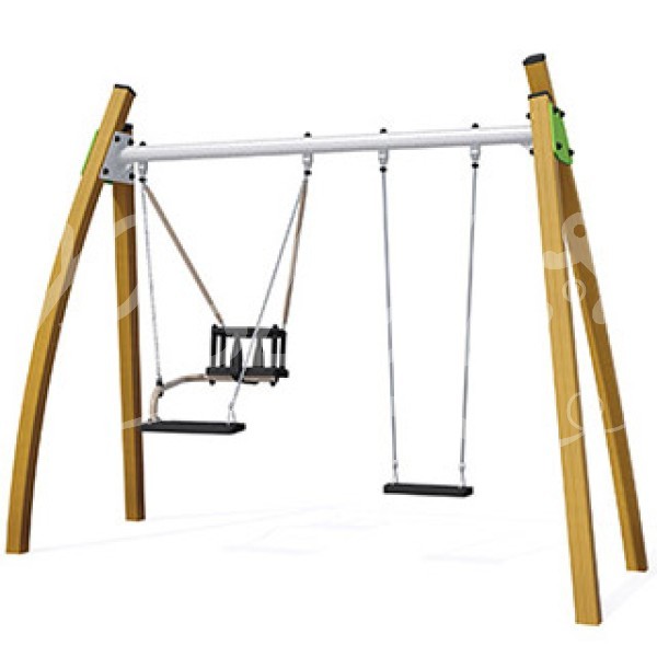 J437-C - 1 duo seat, 1 flat seat